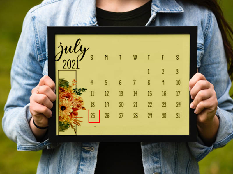 Ngày 25/7/2021 rơi vào chủ nhật